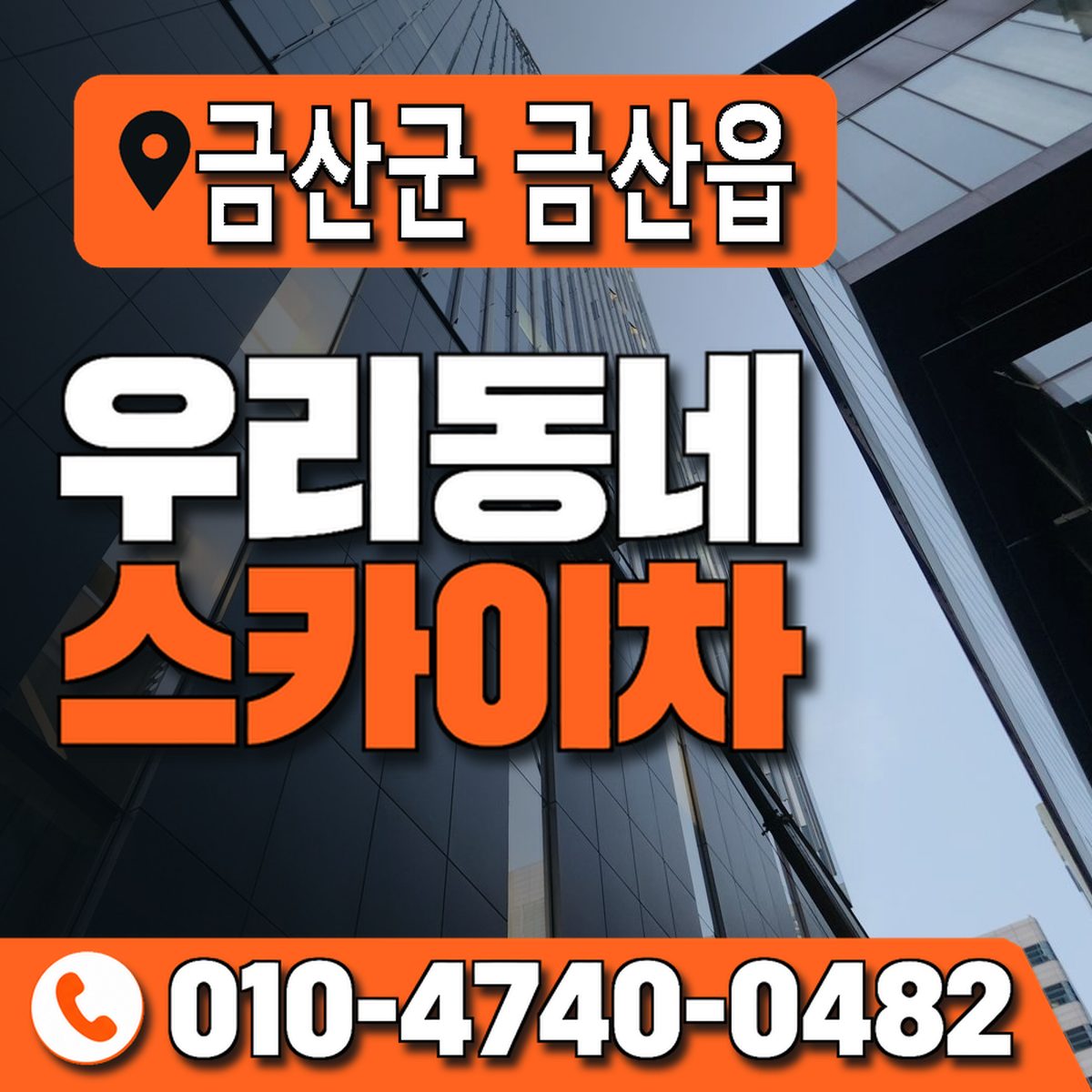 충청남도 금산군 금산읍 우리동네 스카이차 010-4740-0482